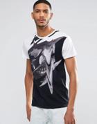 Religion Warp Skull T-shirt - White