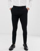 Asos Design Super Skinny Smart Pants In Black