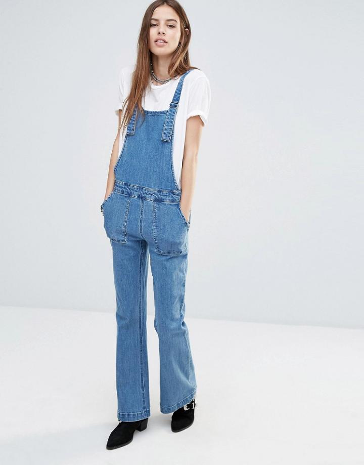 Noisy May Retro Overalls - Medium Blue