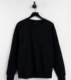 Asos Design Maternity Oversized Sweatshirt In Black