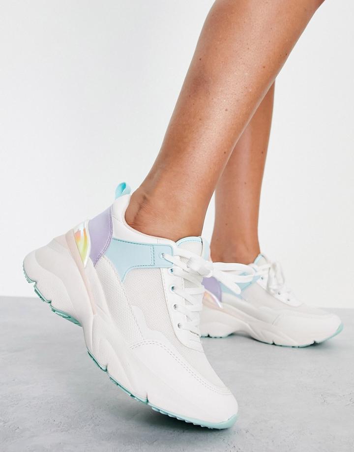 Aldo Azuria Sneakers In White Floral Print-multi