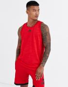 Adidas Basketball Tank In Red