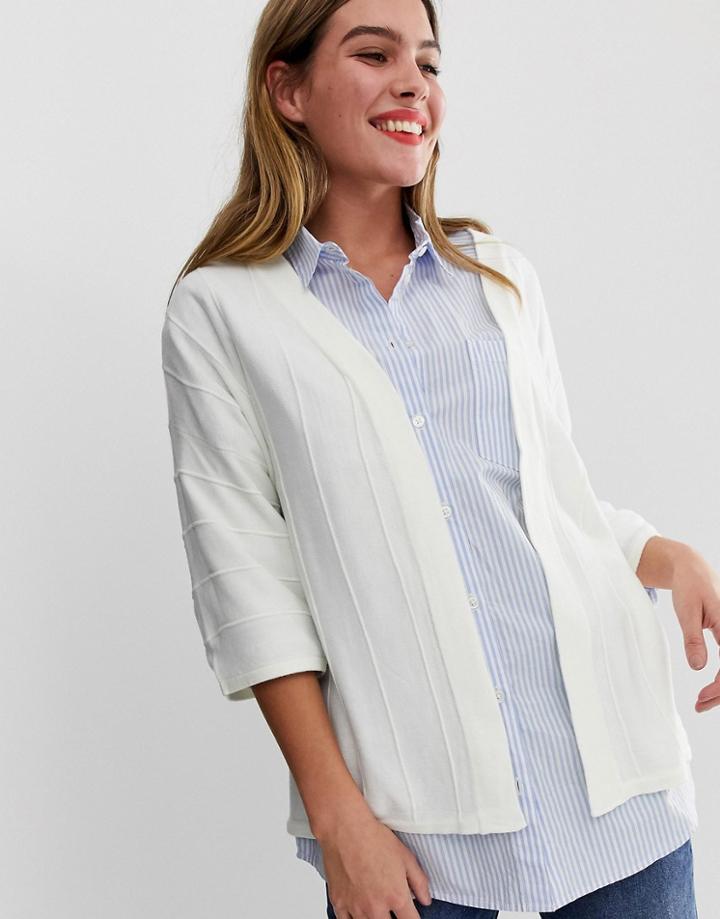 Jdy Delvin Open Cardigan - White