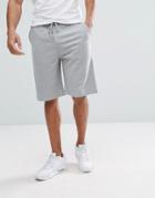 Asos Oversized Jersey Short In Gray Marl - Gray