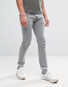 Nudie Jeans Co Long John Jean Gray Ocean Wash - Gray