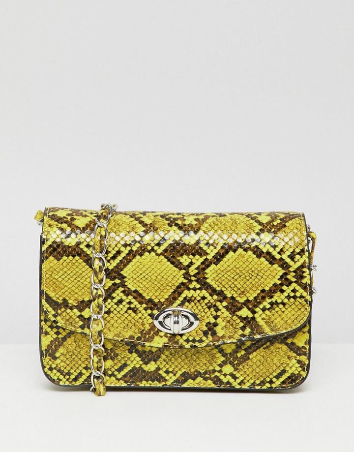 Stradivarius Snake Print Cross Body Mini - Multi