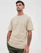 River Island Oversized T-shirt In Stone