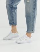 Lacoste Carnaby Evo 118 Sneakers White With Gold Trims