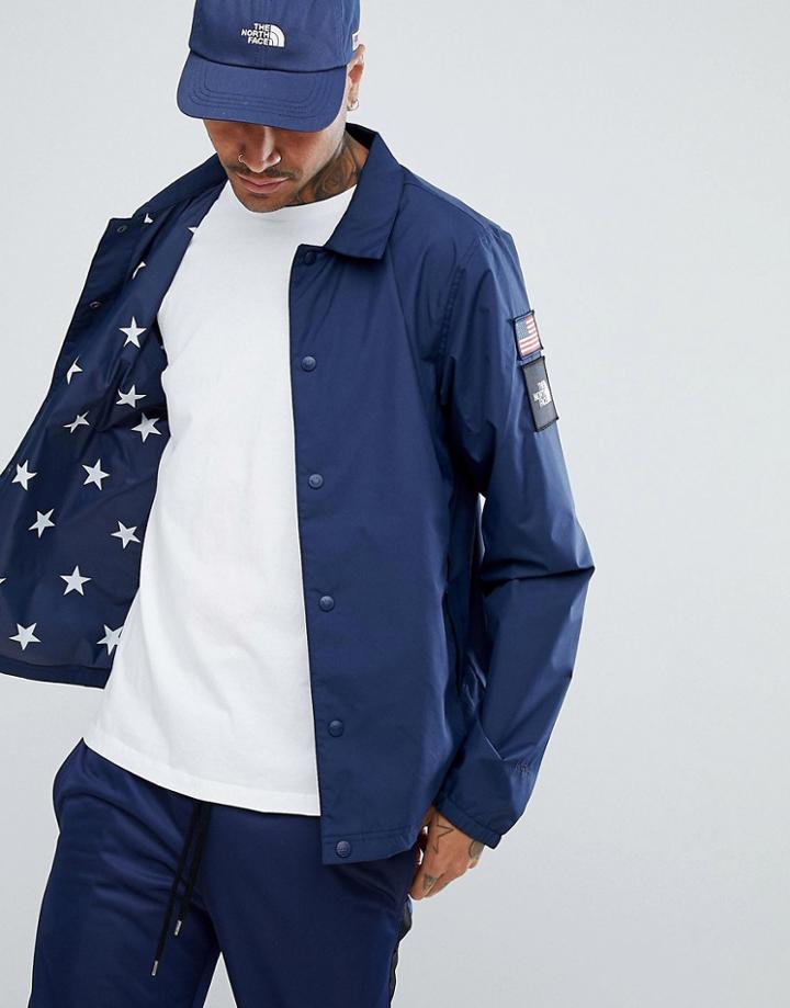 The North Face International Limited Capsule Coach Jacket Star Lining In Blue - Blue