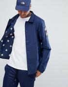 The North Face International Limited Capsule Coach Jacket Star Lining In Blue - Blue