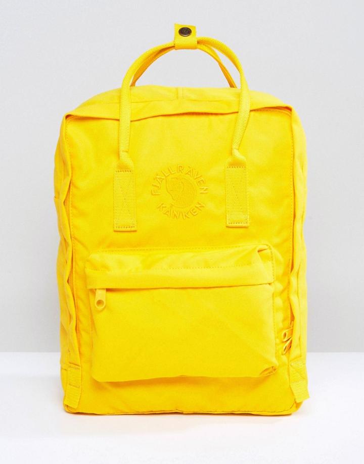 Fjallraven Re-kanken Backpack In Yellow 16l - Yellow