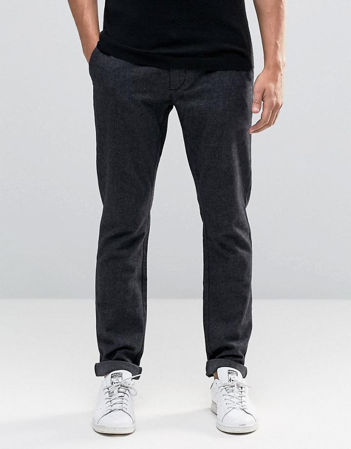 Selected Homme Brushed Chinos - Gray