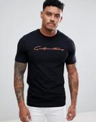 Good For Nothing Muscle T-shirt In Black With Script Logo - Black