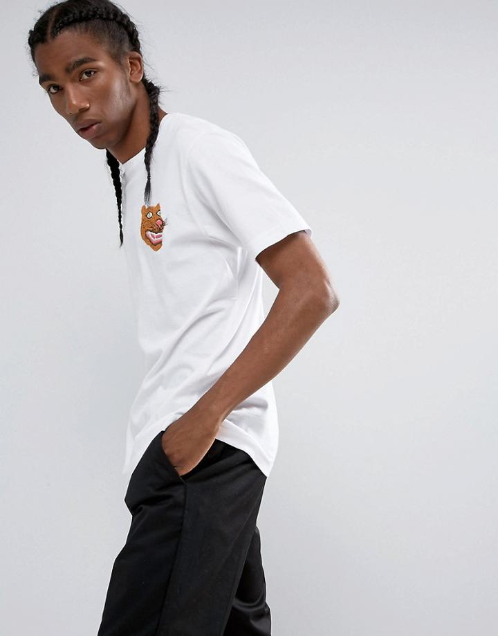 Maharishi Embroidered Platoon Tiger T-shirt - White