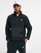 Nike Style Essentials Polar Fleece 1/4 Zip Sweat-shirt In Black