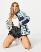 Berghaus Ascent 91 Full Zip Aztec Fleece In Blue-blues