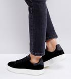 Adidas Originals Black Nubuck Stan Smith Bold Sole Sneakers - Black