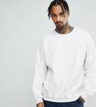 Reclaimed Vintage Inspired Oversized Sweatshirt In White - White