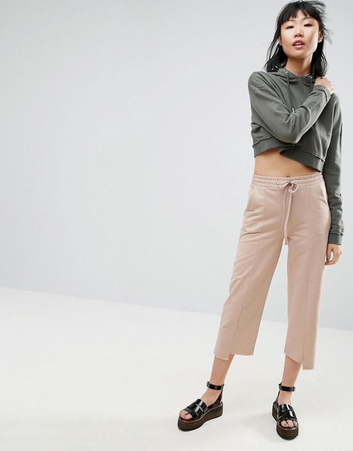 Asos Stepped Hem Wide Leg Joggers - Multi