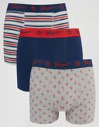 Original Penguin 3 Pack Boxer Shorts - Red