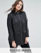 New Look Plus Matte Anorak - Black