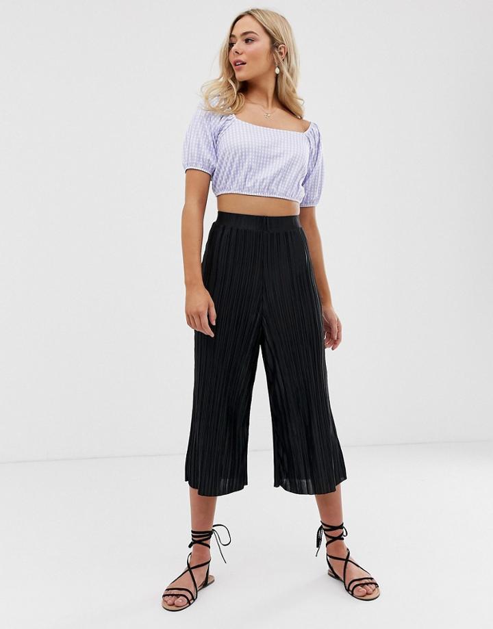 Love Plisse Culottes - Gray
