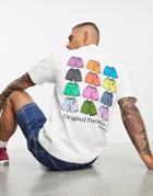 Gramicci Shorts Back Print T-shirt In White