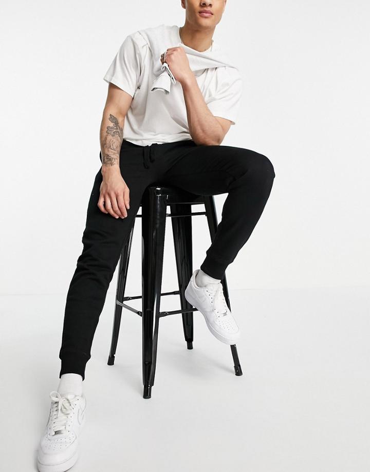 French Connection Sweatpants In Black And Gunmetal