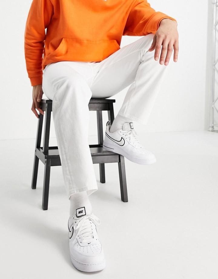 Asos Design Straight Leg Jeans In White