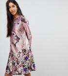 Y.a.s Tall Floral Mini Dress In Pink