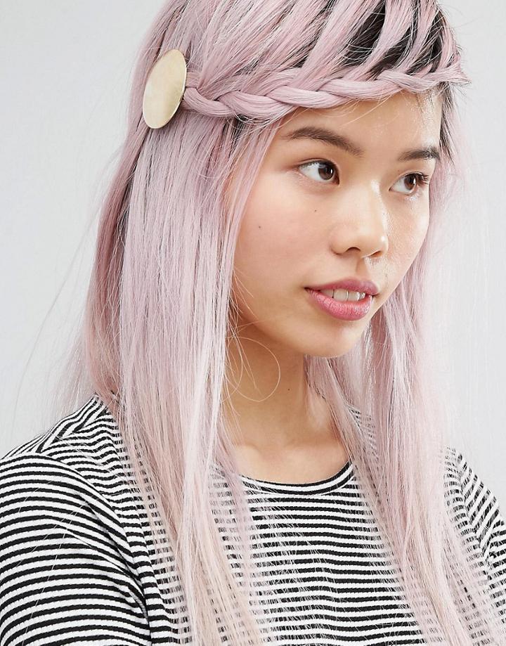 Monki Disc Hair Clip - Gold