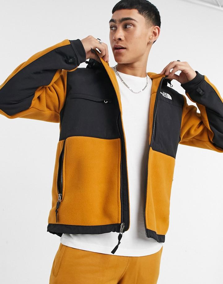 The North Face Denali Hoodie In Yellow-brown
