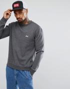 Brixton Portrero Sweatshirt With Small Logo - Gray