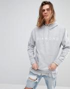 Diamond Supply Hoodie With Futura Logo - Gray