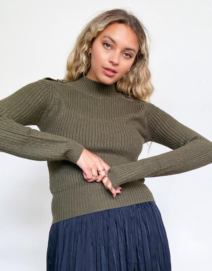 Brave Soul Corporal Sweater-green