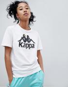 Kappa Oversized T-shirt With Large Front Logo - White