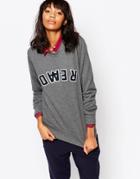 Wood Wood Read Sweatshirt - Dark Gray