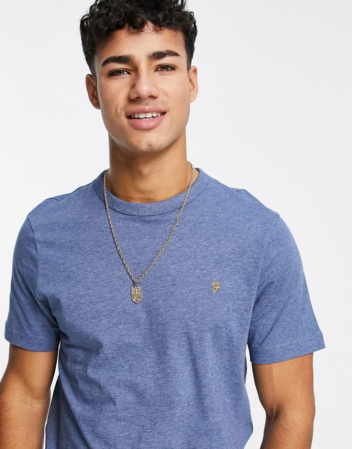 Farah Danny Organic Green T-shirt In Blue