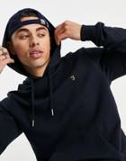 Farah Zain Logo Hoodie In Navy
