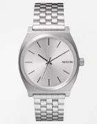 Nixon Time Teller Silver Stainless Steel Watch - Silver