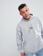 New Love Club Embroidered Goat Hoodie - Gray