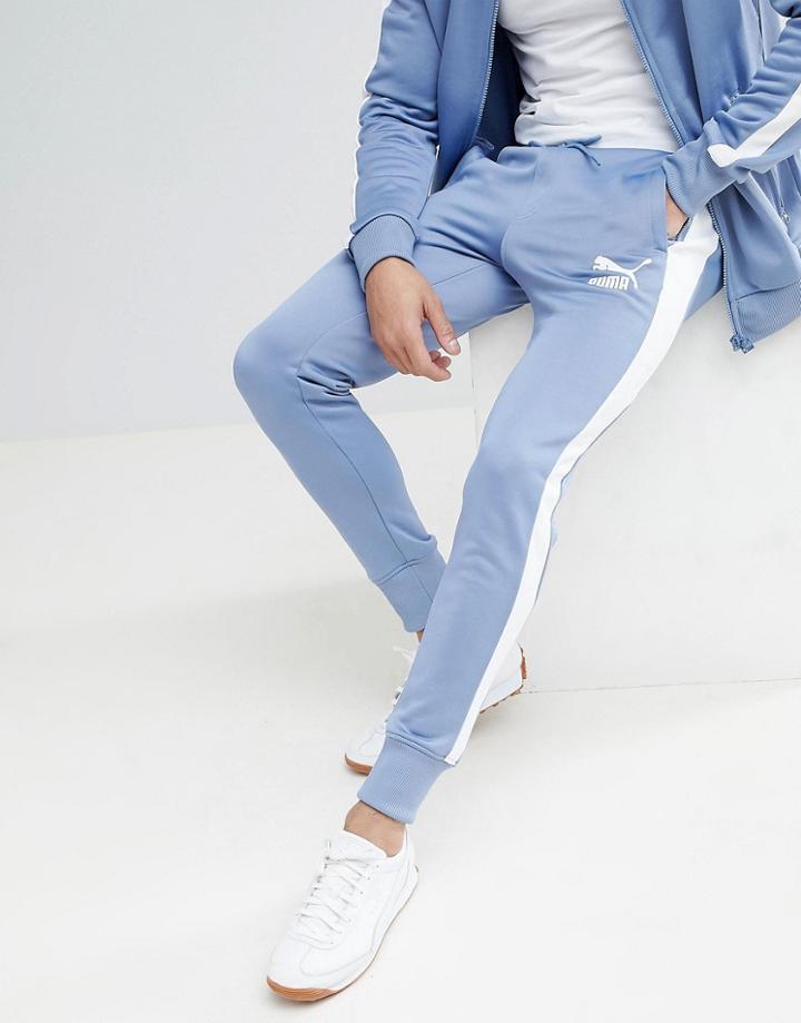 Puma Archive T7 Joggers In Blue 57265775 - Red