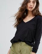 G-star Niqol Slim Long Sleeved Tee - Black