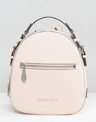 Armani Jeans Simple Backpack With Embossed Logo In Blush - Pink