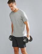 Jack & Jones Tech T-shirt In Training Tech Dry Fabric - Gray