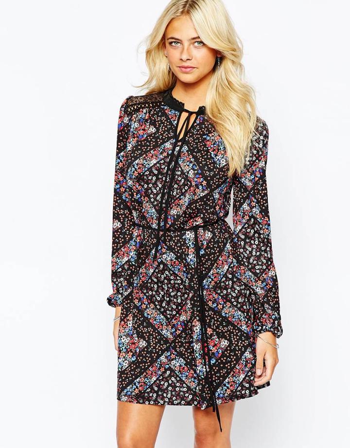 Oasis Paisley Print Dress - Multi