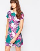 Traffic People Sass And Sunshine Perfect Penny Dress With Collar - Green
