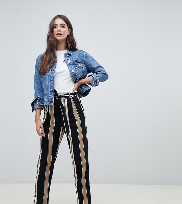Parisian Tall Stripe Wide Leg Pants-multi