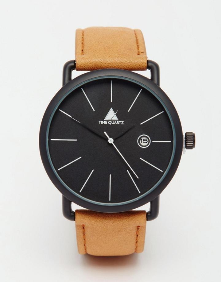 Asos Watch With Tan Strap - Brown