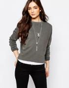 Pull & Bear Gray Sweatshirt - Gray